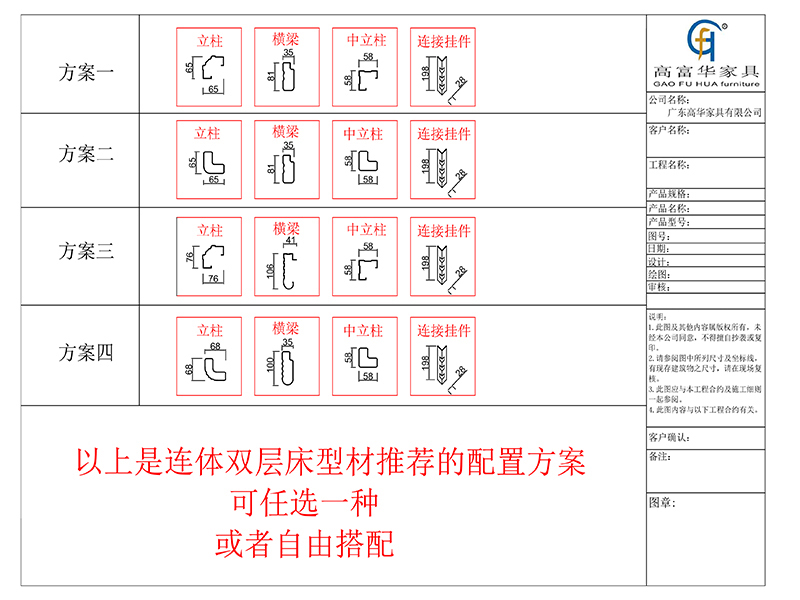 单层铁床型材方案